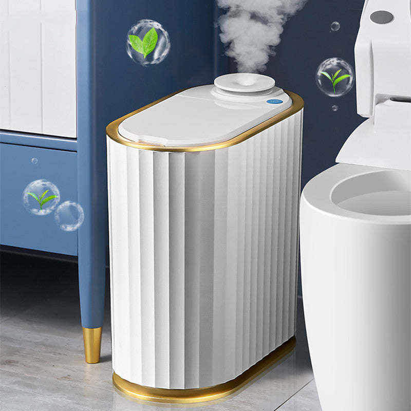 Electric Smart Sensor Trash Can For Toilet - Tropical Escape