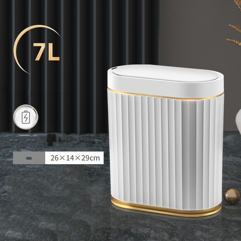 Electric Smart Sensor Trash Can For Toilet - Tropical Escape