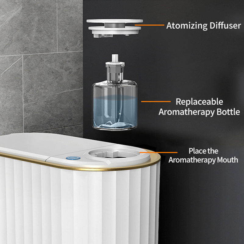 Electric Smart Sensor Trash Can For Toilet - Tropical Escape