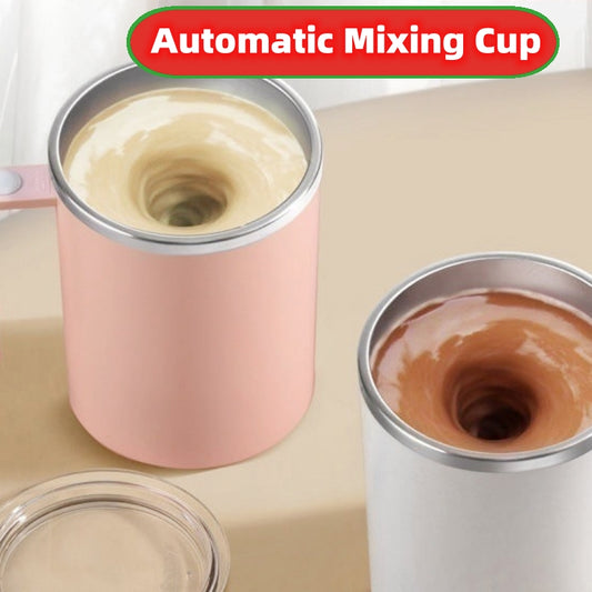 Portable Smart Magnetic Automatic Mixing Coffee Cup Rechargeable Rotating Home Office Travel Stirring Cup - Tropical Escape