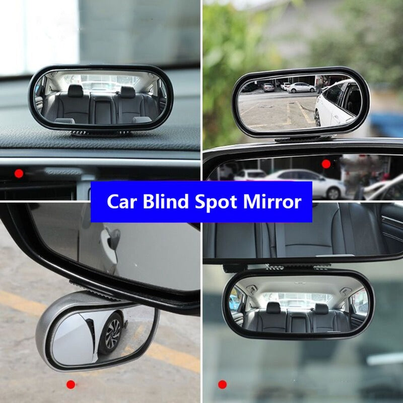 Car Reverse Mirror Front Wheel Plus Rearview Mirror 360 Degrees Adjustment - Tropical Escape